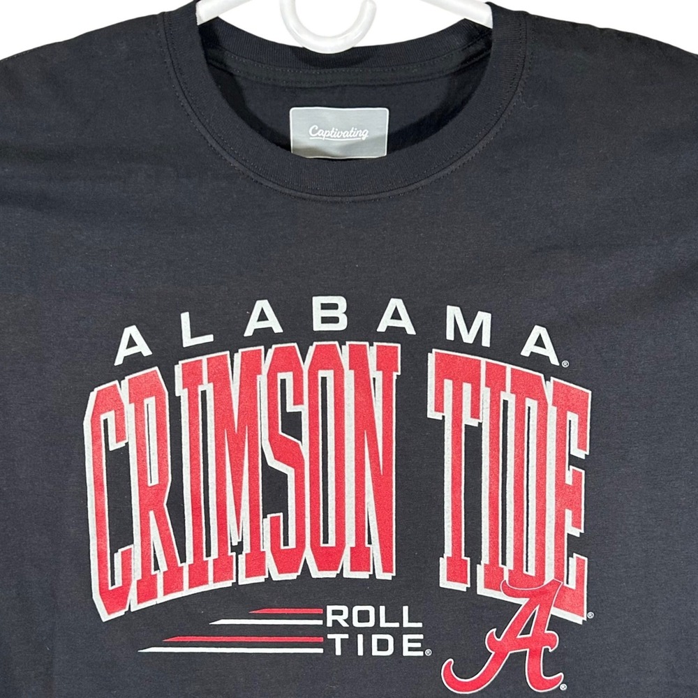 Captivating Alabama Crimson Tide Long Sleeve T-Shirt Mens Large Black Roll Tide